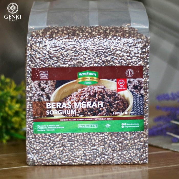 

gr011ttr Beras Sorghum Merah / Red Sorghum Rice - 1 Kg Sv012Ss