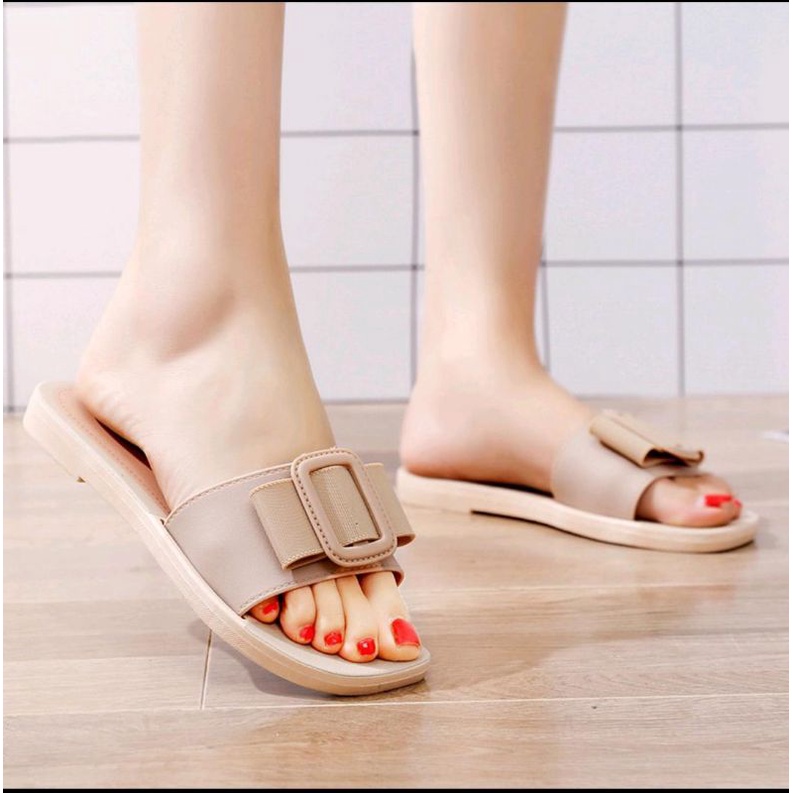 Sandal Wanita Jelly Selop teplek Import SW-3