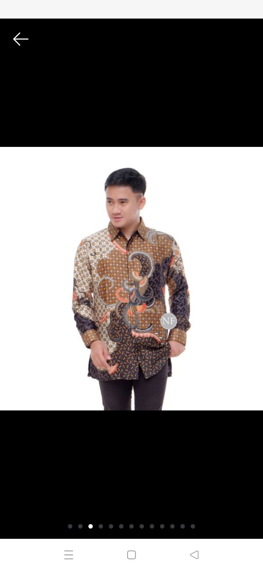 Kemeja Batik Pria Semi Sutra Furing Istimewa Lengan Panjang Termurah Original Pekalongan