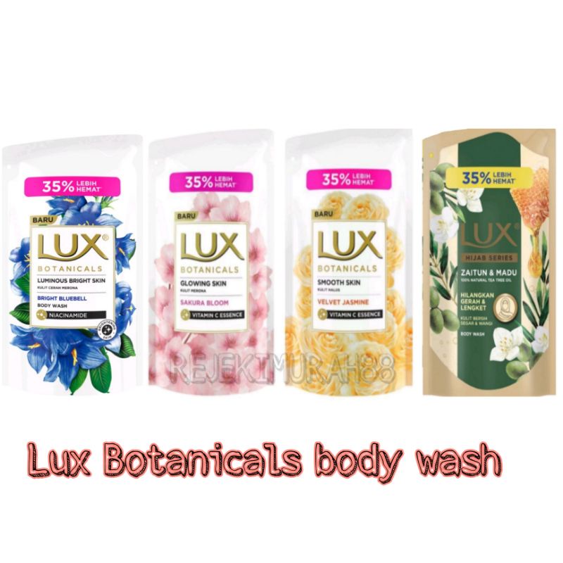 LUX BOTANICALS SABUN MANDI CAIR 825ML VELVET JASMINE/SAKURA BLOOM/HIJAB SERIES 825ML