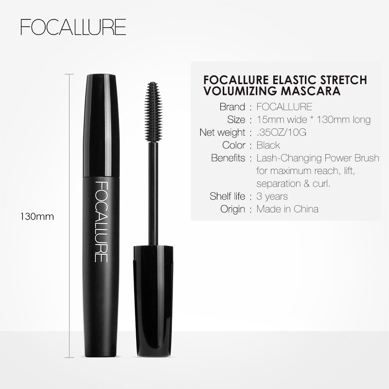 FOCALLURE 3-pcs Eye makeup set (Eyebrow Cream+ brush/ Eyeliner pen/ Mascara)