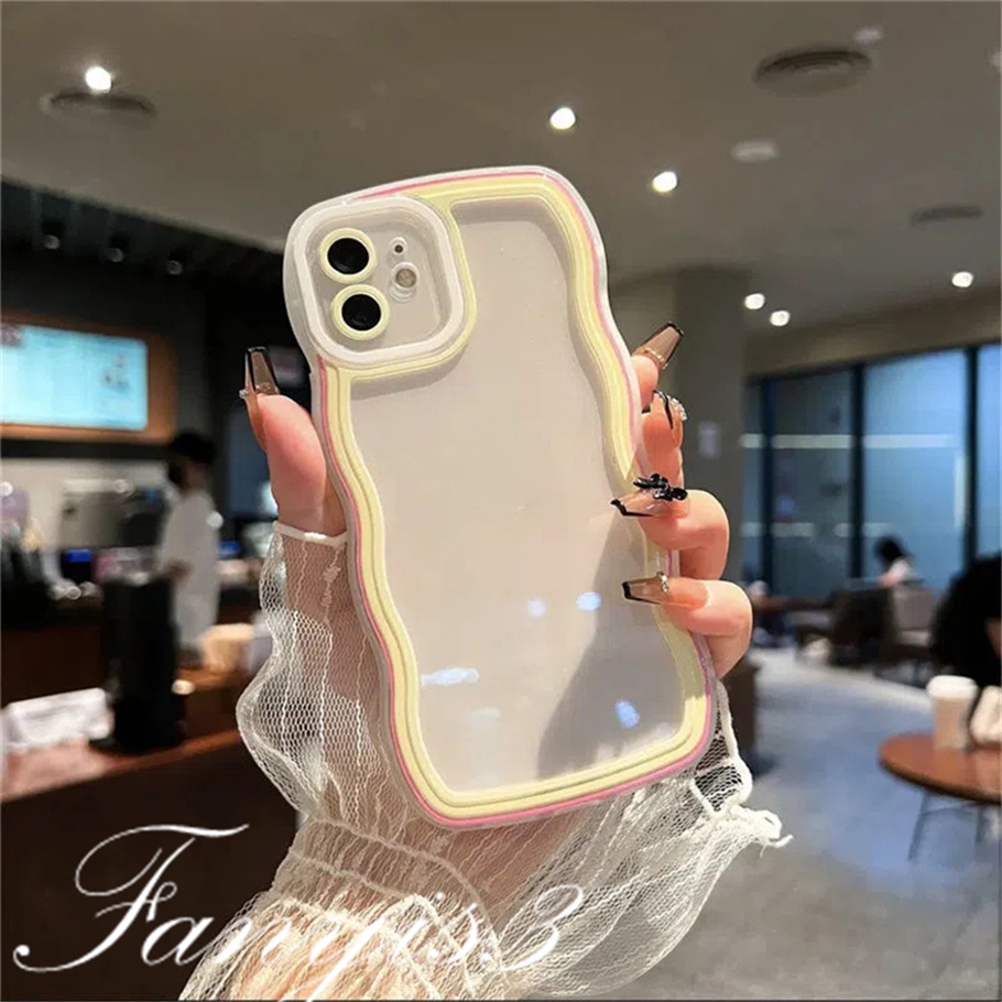 Redmi 12C A1 10C 10A 10 9 9A 9C 9T Note 11 Pro+ 11s 11 10s 10 9s 9 8 Pro Poco X4Pro X3 Pro X3NFC M4 Mi 11 Lite 10TPro Soft Case TPU Motif Pelangi Untuk