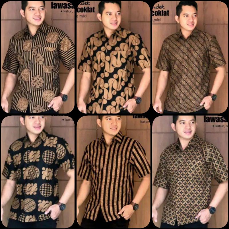 Hem Batik pria murah/ Kemeja batik/hem batik/baju batik pria/batik murah