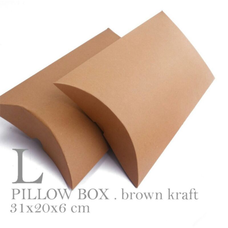 PILLOW BOX DUS SOUVENIR DUS BANTAL KRAFT DUS PILLOW KOTAK SOUVENIR BOX PILLOW