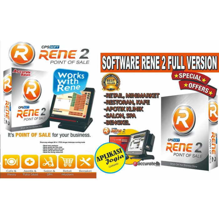 Software Kasir RENE 2 POS / Point Of Sale (Aktivasi Seumur Hidup)