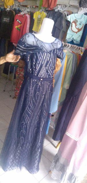 Dress Pesta/magical 7010338 + Selendang + Ekor Dress 7010388 Berhijab Gaun Panjang Baju Pesta