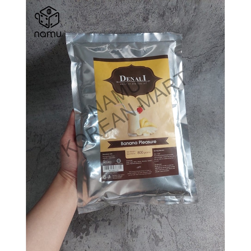 

Denali Powder Frappe Signature Denali / Banana Flavor / Minuman Bubuk Instan 800gr