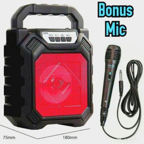 SPEAKER BLUETOOTH +MIC KARAOKE YD 668 WIRELESS BLUETOOTH BASS PLUS MIC