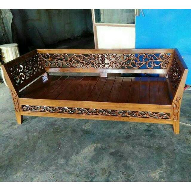 Big SALE Bale - Bale kayu jati minimalis, Bangku taman