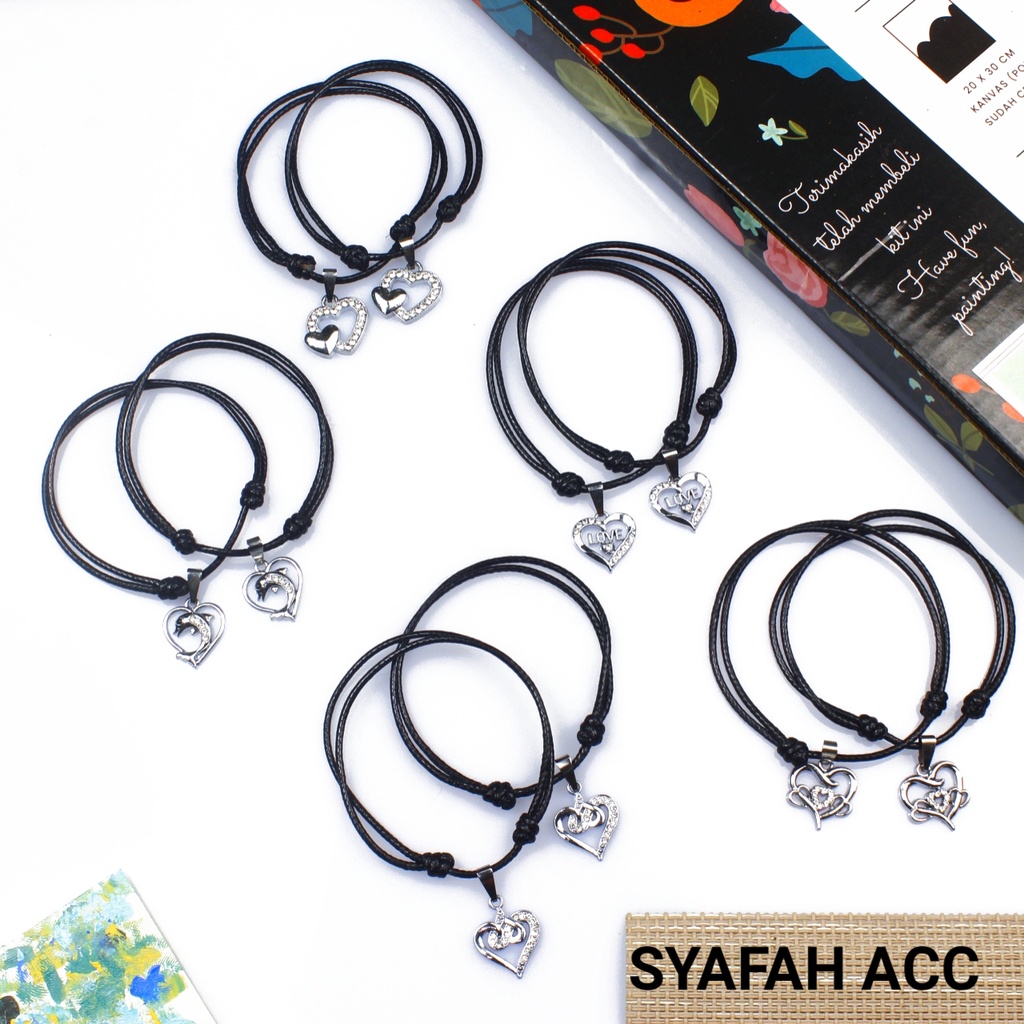 Gelang Couple (2pcs) Gelang Persahabatan,Gaya korea