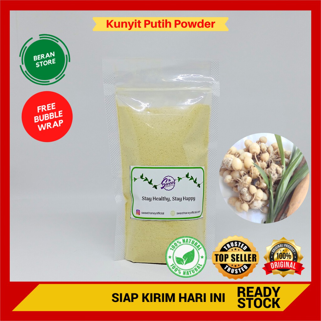 Kunyit Putih Bubuk Kunir Putih Murni Curcuma Zedoaria Rempah Jsr Obat Herbal Alami Anti Kanker Indonesia