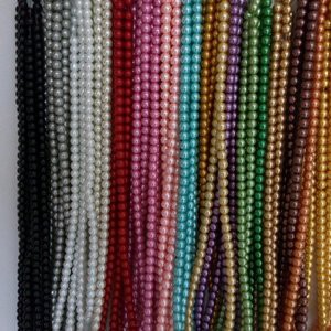 1renceng Mote Manik Tali Mutiara Sintetis / Mutsin 6MM Aksesoris