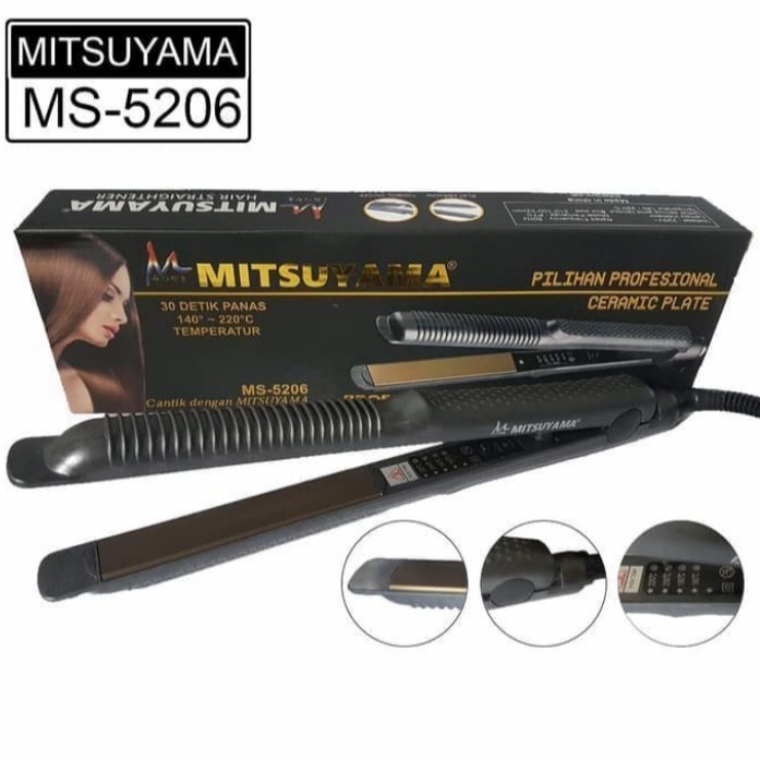 Catok Rambut mitsuyama MS-5206 / Catok Keramik 2in1 pelurus keriting