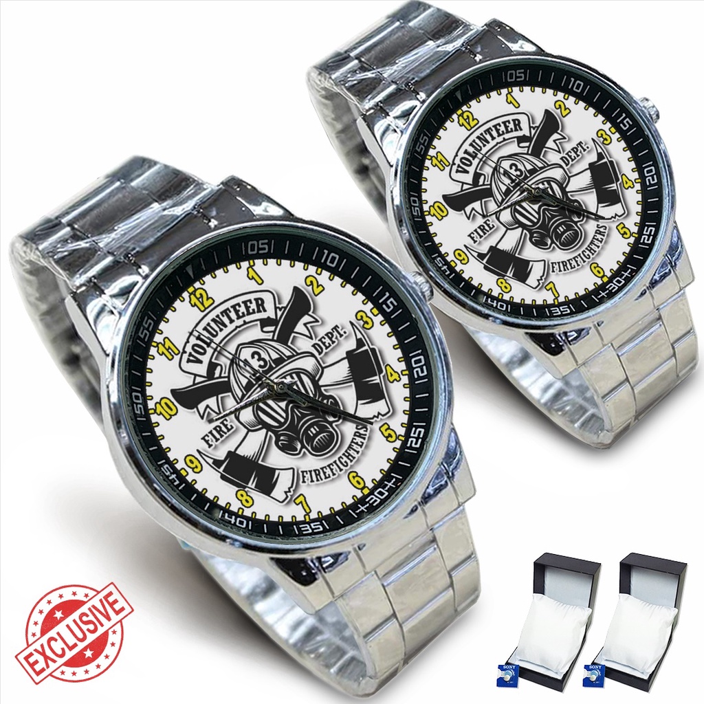 Jam Tangan Rantai Couple FIRE FIGHTER 03 (Cool)