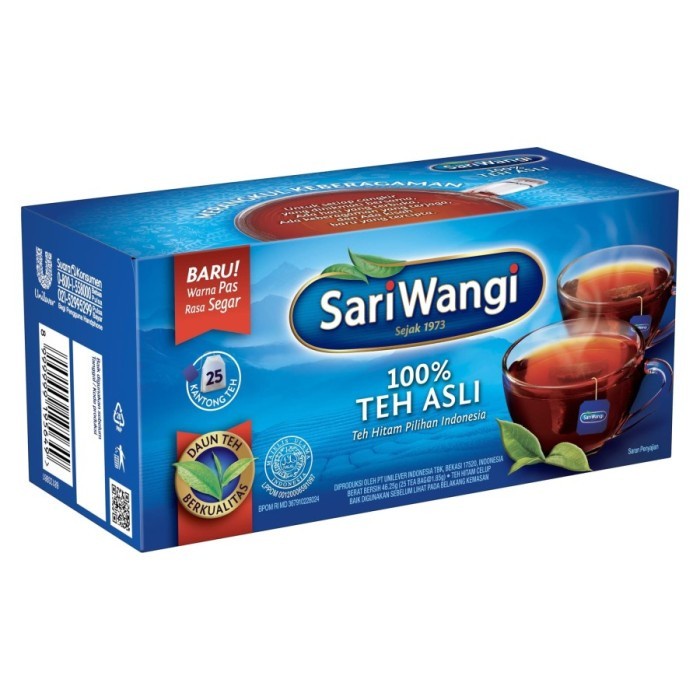 

Sari Wangi Box Teh Asli 25s/Teh Celup/Teh Kemasan/Original Tea