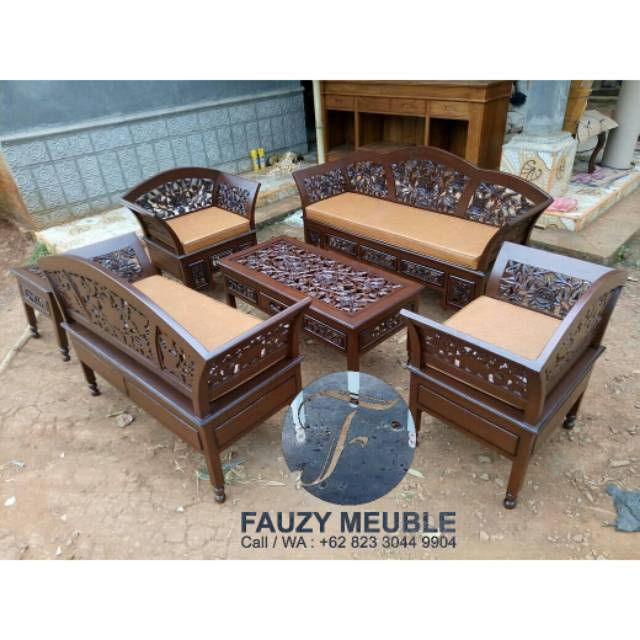 Kursi Tamu Ukiran Jepara, Kursi Tamu Jati Ukiran Jepara
