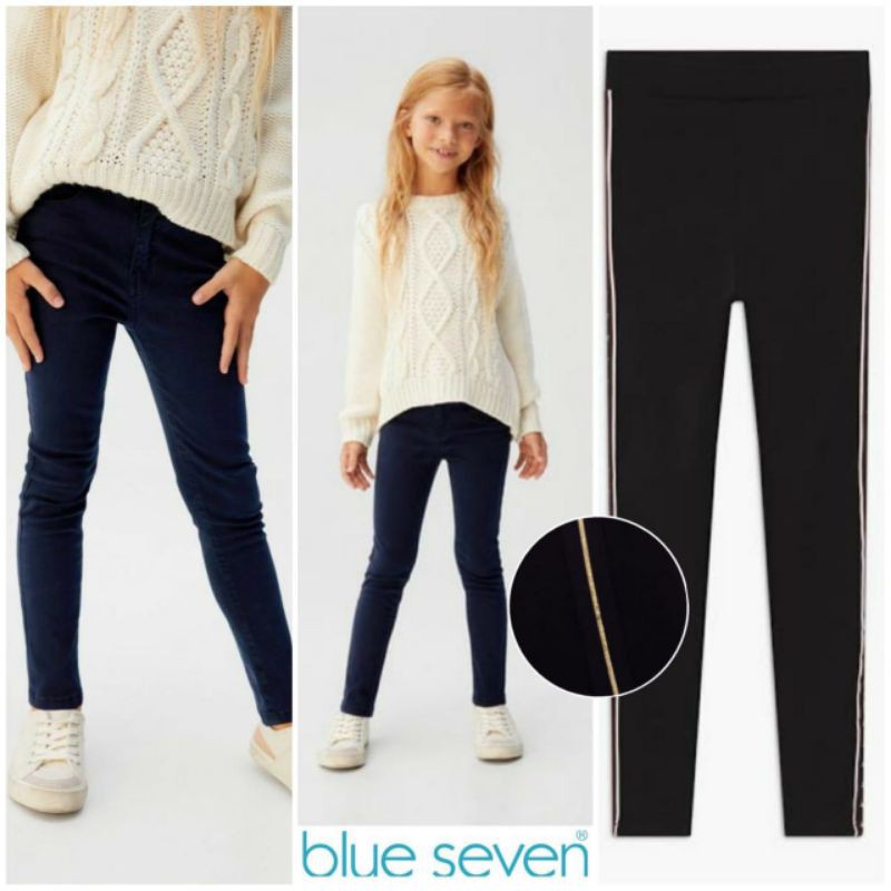 Blue seven jegging girls navy