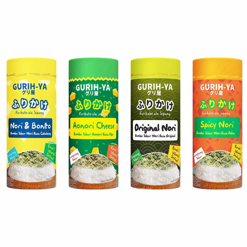 Gurih-Ya Nori Seasoning – Bumbu Rumput laut Botol 45gr