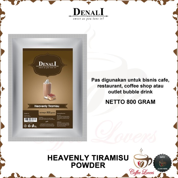 

DENALI FRAPPE POWDER HEAVENLY TIRAMISU MINUMAN BUBUK RASA TIRAMISU MURAH MERIAH