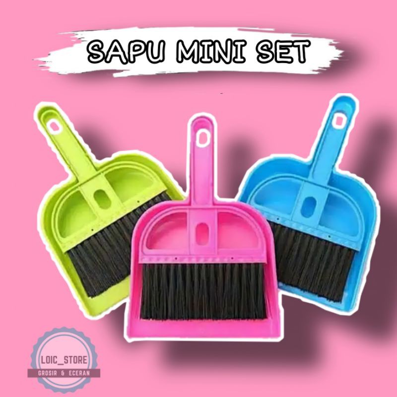 Jual Mini Dustpan Set Sapu Pengki Set Mini Bahan Berkualitas Shopee Indonesia