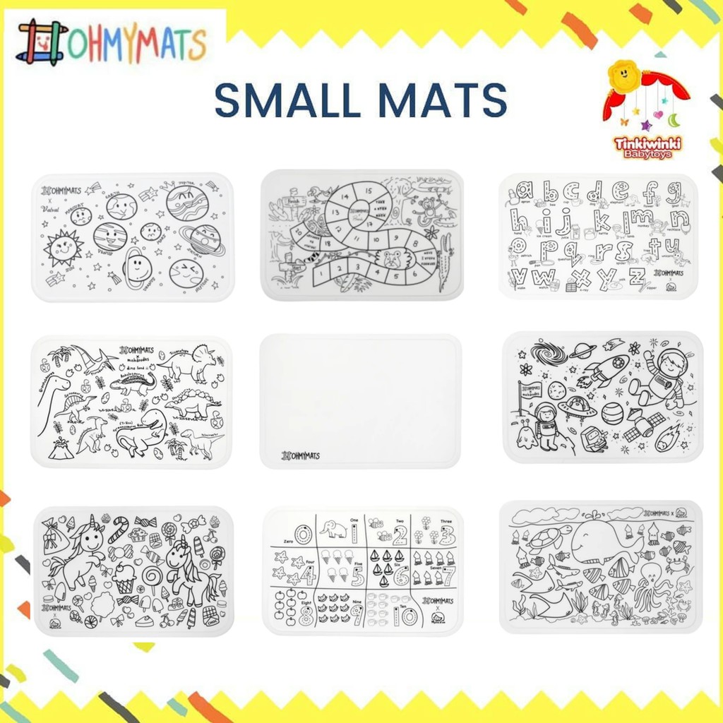 Oh My Mats Small Reusable Colouring Mats