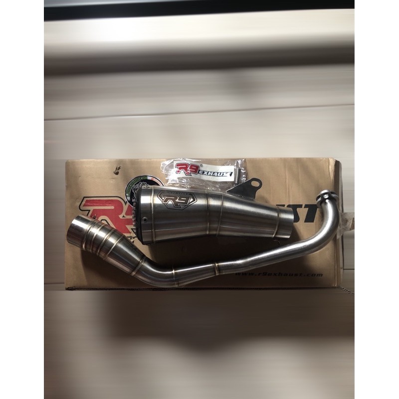 KNALPOT RACING R9 GP SERIES STAINLESS NMAX N-MAX RACING MUFFLER EXHAUST