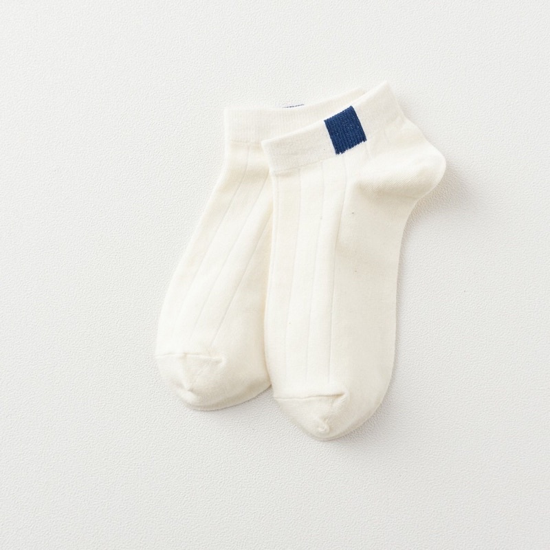 May star Kaos Kaki Polos 6 Garis Unisex Fashion Wanita/Pria Kaos Kaki  Murah MAYSTAR k3-Putih