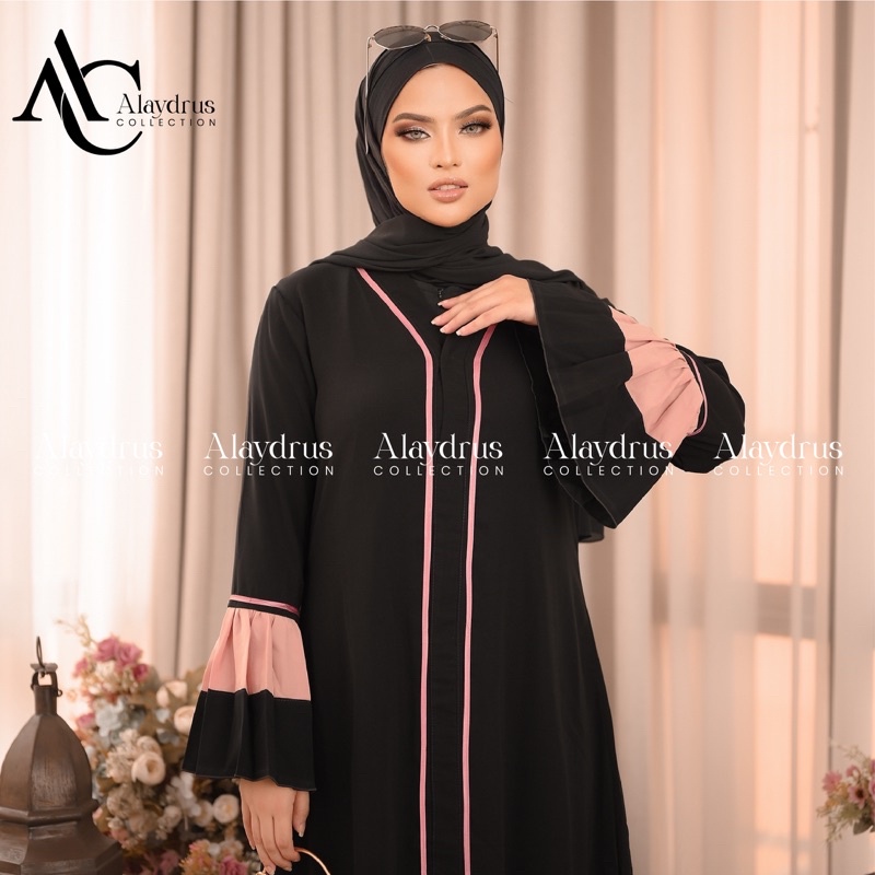 Abaya Dress Plisket Maxi Arab Saudi Bordir Zephy Turki Umroh Dubai Turkey By AlaydrusCollection 113