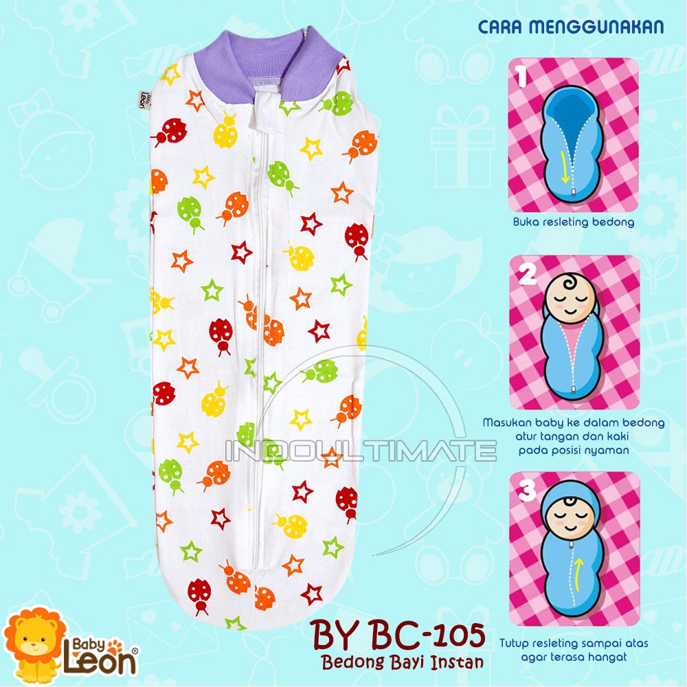 Bedong Bayi Instan Bedong Katun BC-105 RANDOM MOTIF