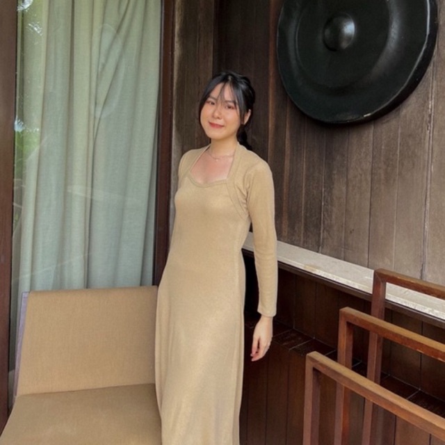 KANON - Loraine Knit Dress - Dress pantai / musim panas rajut bodycon