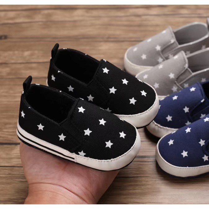 LittleAaron D06 LITTLE STARS Sepatu prewalker bayi dan anak perempuan newborn 3-18 bulan