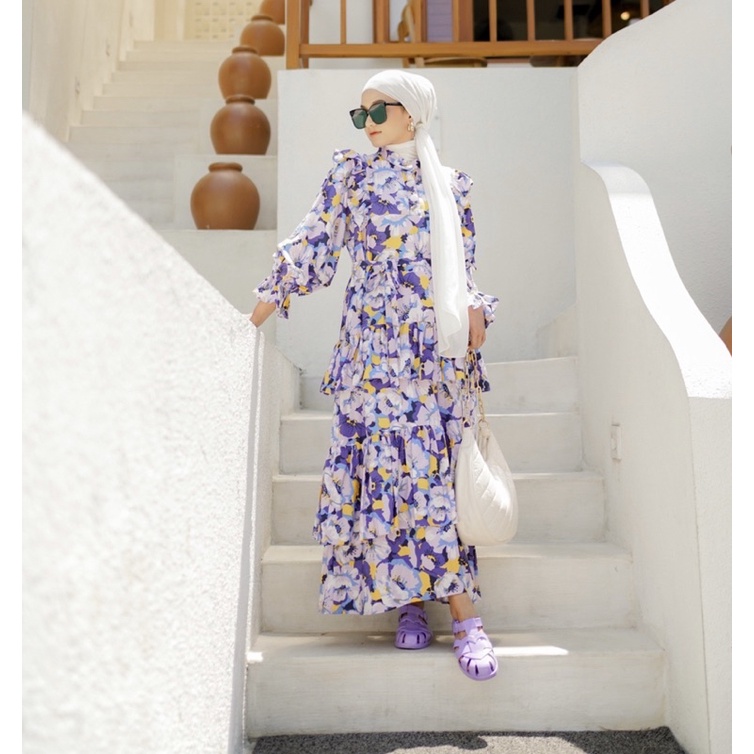 ❗️BISA COD - SIAP KIRIM - 100% ORI❗️JASE VIOLET DRESS / celena dress it's intalicious project