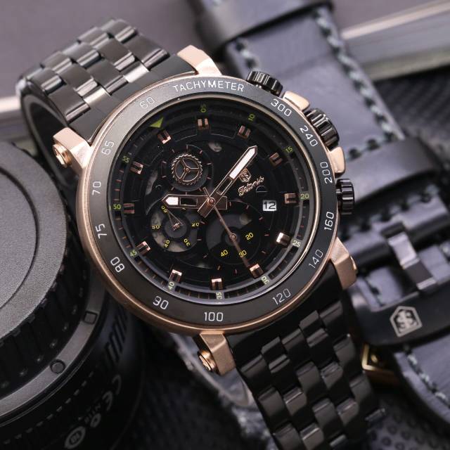Jam Tangan Pria Tetonis Original New Bonus Tali Kulit