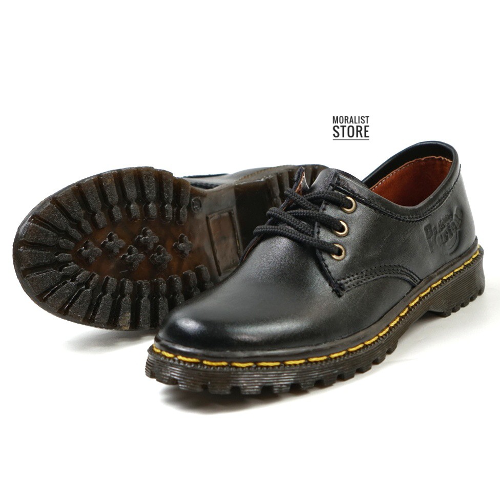  Sepatu  Low Boots  Docmart Wanita  Kulit Asli Outsole Karet 