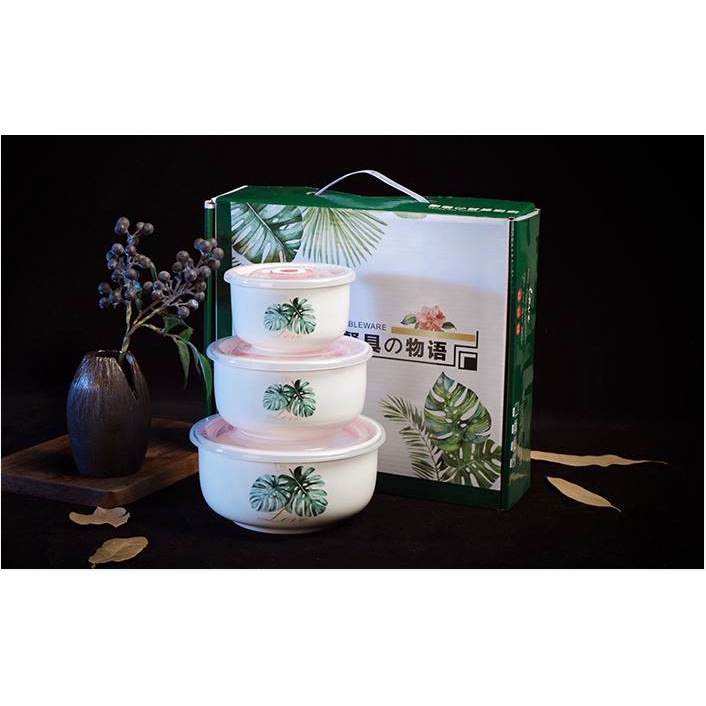 Ceramic Bowl Set / Mangkok Keramik Porcelain Hampers Kado Soup Mie Salad Snack Buah Makanan Ringan