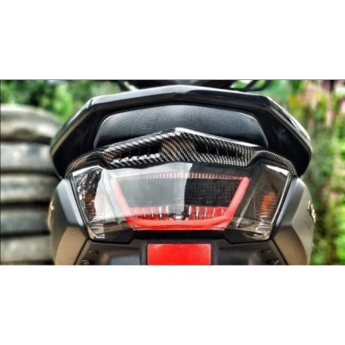 Cover Tutup Ducktail Nmax Karbon NEMO Sirip Lampu Belakang Stop Nmax Carbon NEMO