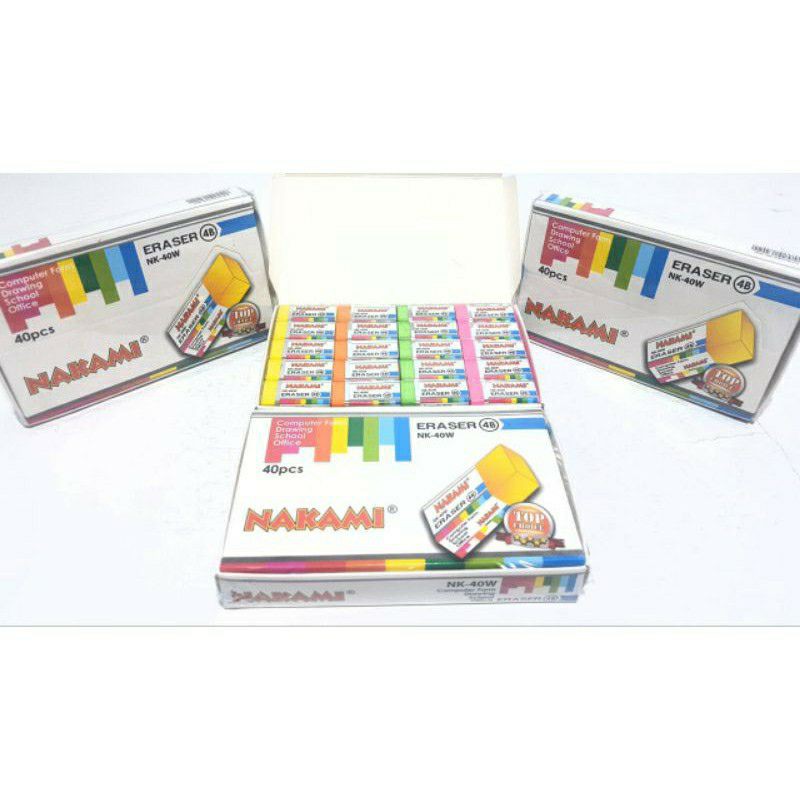 

Penghapus Pensil NAKAMI Eraser NK-40W Rainbow