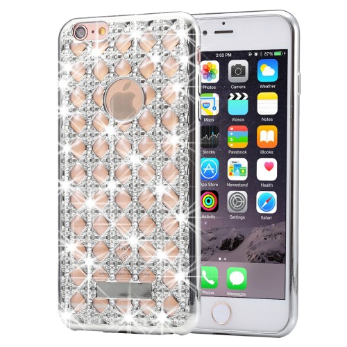 DIAMOND CRYSTAL FINE TPU JELLY CASE IPHONE 6 PLUS & 6S PLUS SILVER