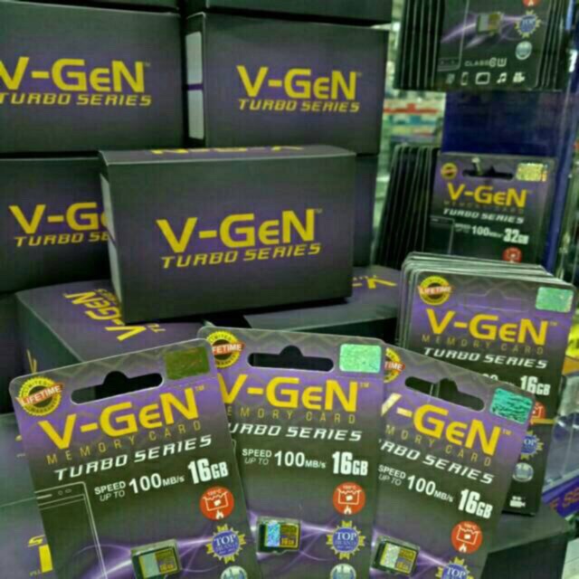 MEMORI vGEN MICRO SD CARD ORIGINAL V-GEN  SPEED 100MB/s CLASS10 TURBO SERIES 8G/16GB/32GB/64GB/128GB