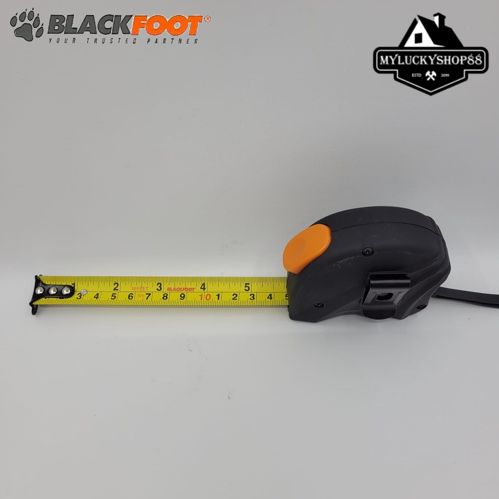 Blackfoot Meteran Roll 5 Meter Magnet Karet Measuring Tape Rubber 5m