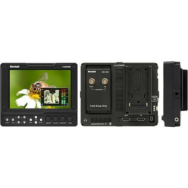 Marshall V-LCD70MD 7 On-Camera Monitor with HDMI and Modular / Camera Monitor