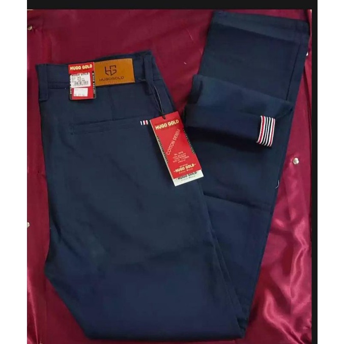 CELANA CHINO HUGO GOLD TERLARIS DAN TERMURAH CELANA HUGO CHINOS