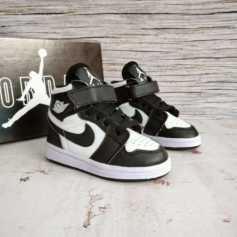 SEPATU JORDAN ANAK HITAM PUTIH PREMIUM QUALITY JORDAN KIDS MURAH