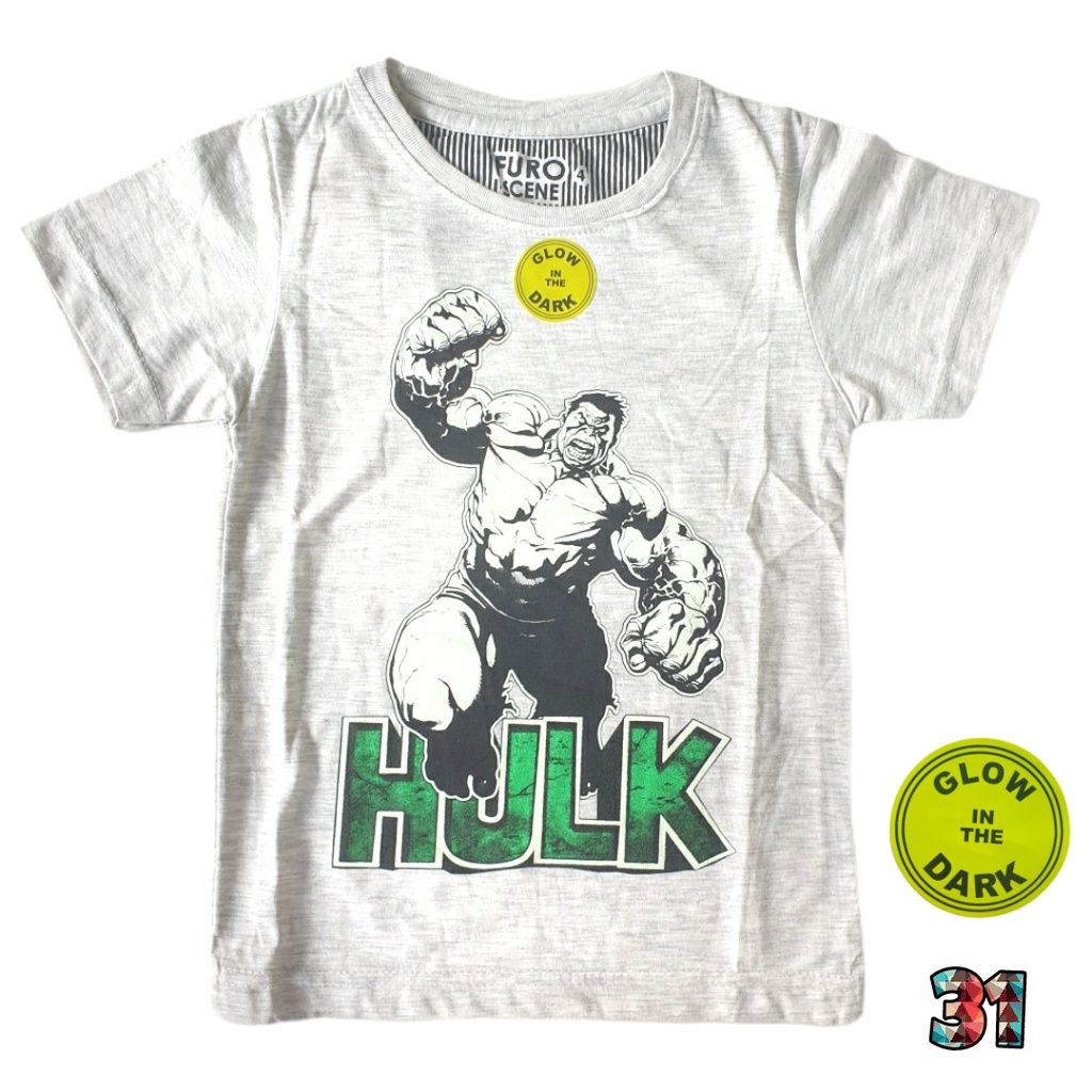 Furo Kaos Anak Glow In The Dark Superhero