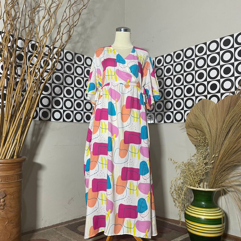 BESTSELLER DASTER KIMONO LENGAN LONCENG RAYON PREMIUM LD 120 PB 125 BUSUI FRIENDLY-Motif 23