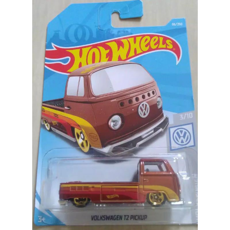 hotwheels vw pickup T2 coklat