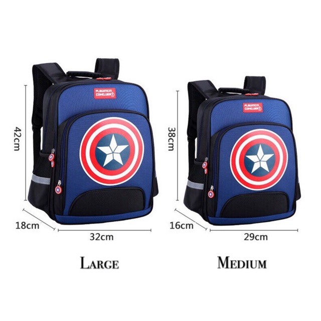 TAS BATAM- TAS IMPORT-TAS SEKOLAH- Tas sekolah anak laki-laki kapten amerika