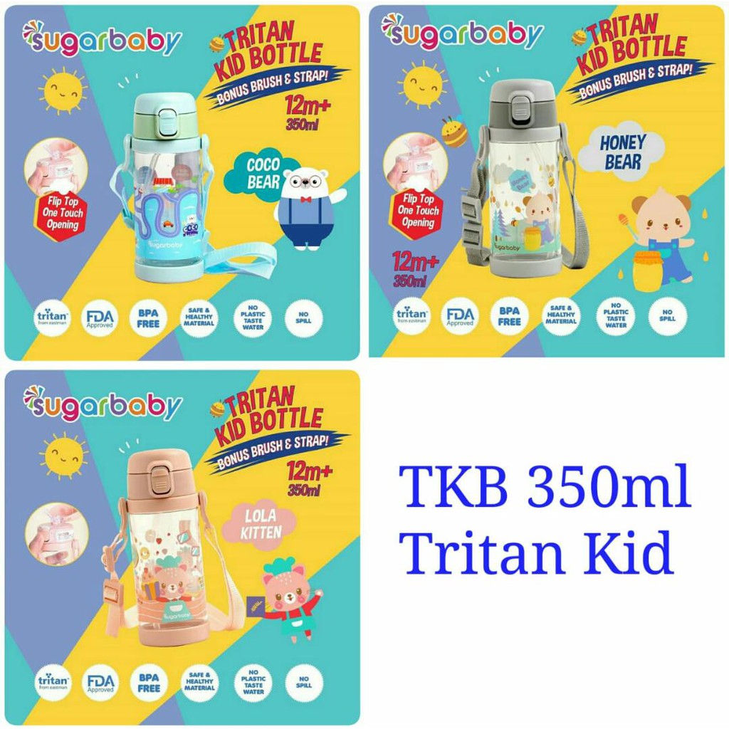 Sugar Baby Tritan Kid Bottle 350ml / 480ml / 500ml / Botol Minum Anak