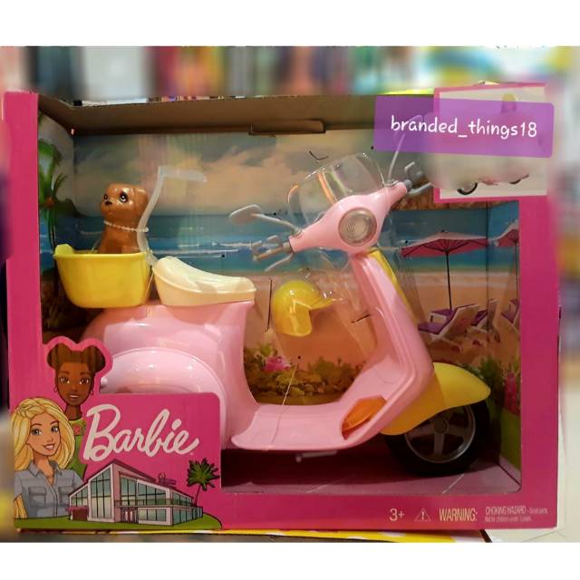 barbie vespa motor scooter mattel