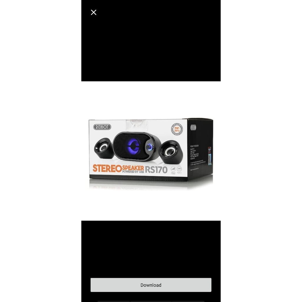 Speaker Active Robot RS170 Speaker Laptop Hp Pc Robot RS 170